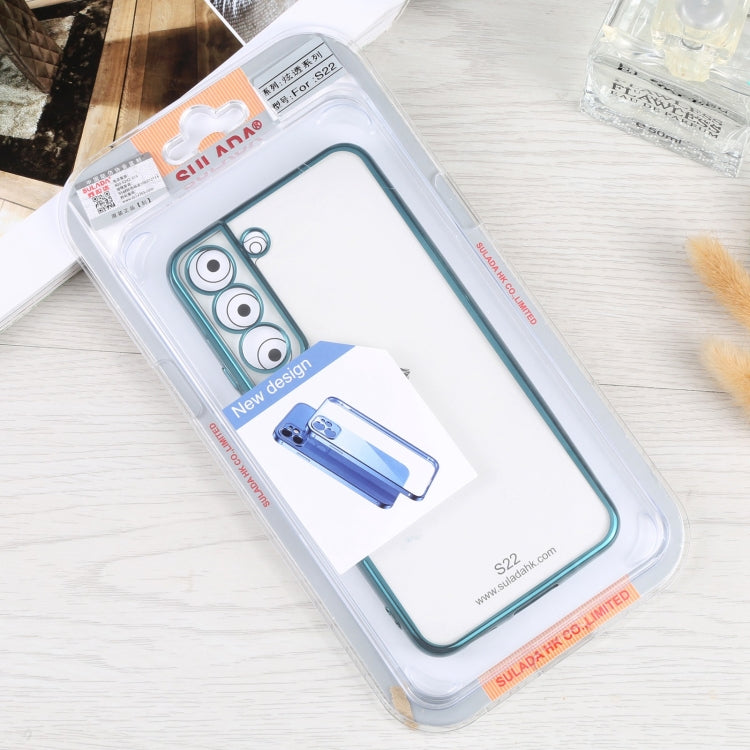 For Samsung Galaxy S22 5G SULADA Elastic Silicone Edge + TPU Phone Case(Green) by SULADA