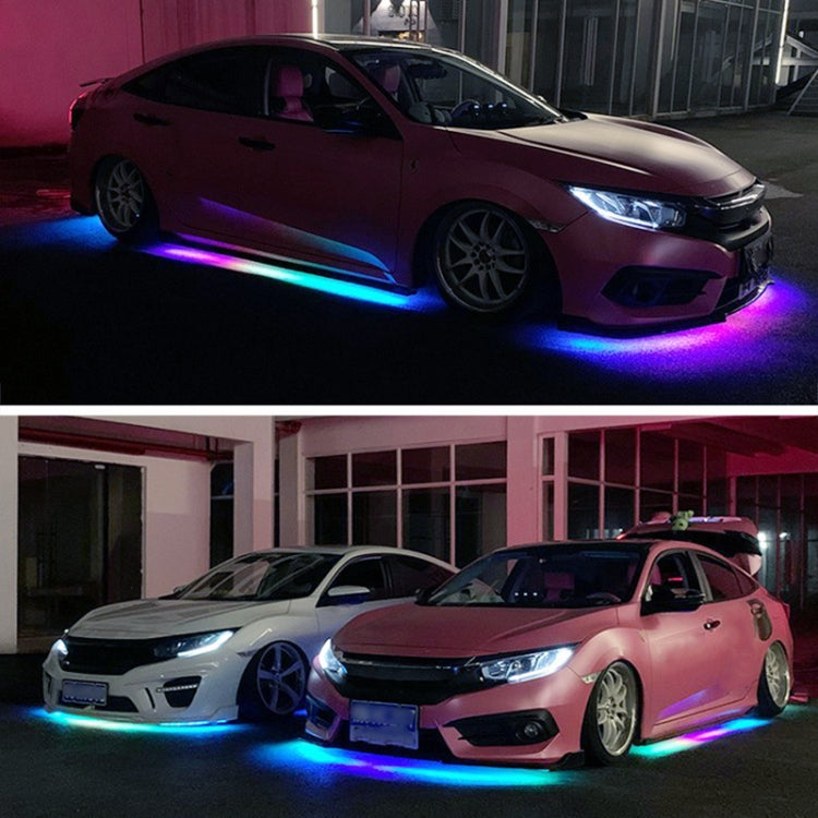 Car Modification Symphony Voice Control LED Chassis Lights, Specification:2 x 90cm + 2 x 120cm by buy2fix