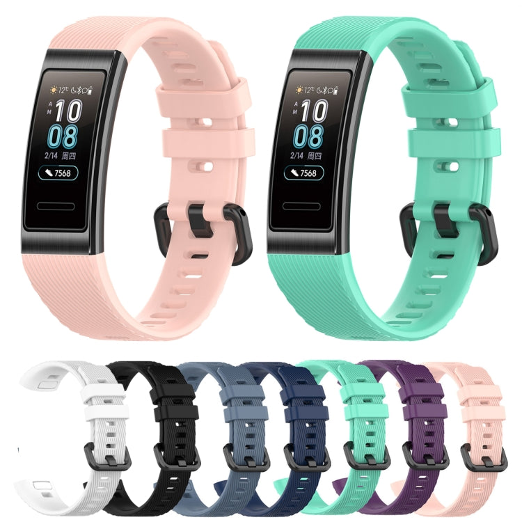 For Huawei Band 3 & 4 Pro Silicone Watch Band(Navy Blue) by buy2fix
