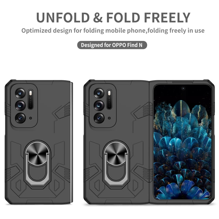 For OPPO Find N Matte UV Shockproof Phone Case(Black) by buy2fix