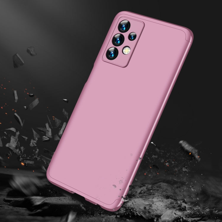 For Samsung Galaxy A23 GKK Three Stage Splicing Full Coverage PC Phone Case(Rose Gold) by GKK