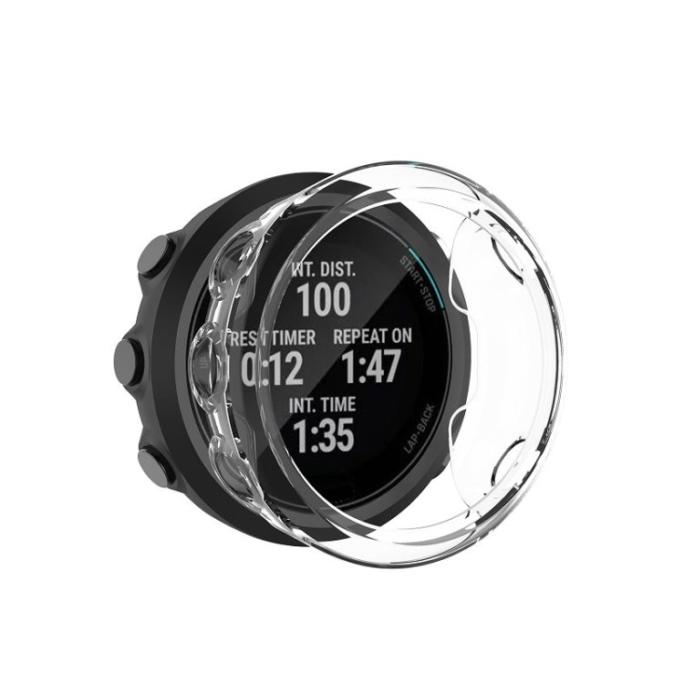 For Garmin Swim 2 TPU Protective Case(Transparent White) by buy2fix