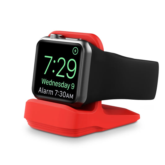Silicone Charging Holder for Apple Watch(Red) by buy2fix
