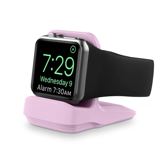Silicone Charging Holder for Apple Watch(Purple) by buy2fix