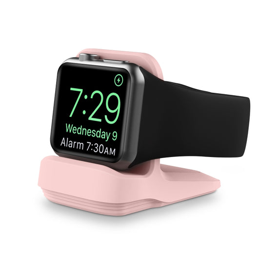 Silicone Charging Holder for Apple Watch(Pink) by buy2fix