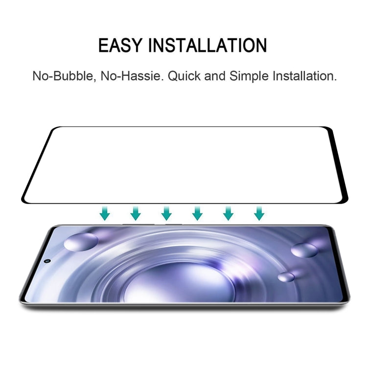 3D Curved Edge Full Screen Tempered Glass Film For vivo X80 / X80 Pro by buy2fix