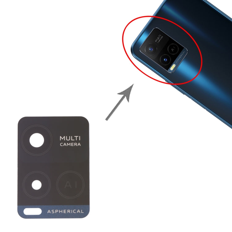 For vivo Y32 V2158A 10pcs Back Camera Lens by buy2fix