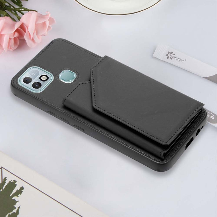 For Infinix Hot 10i / Smart 5 Pro Skin Feel PU + TPU + PC Phone Case(Black) by buy2fix