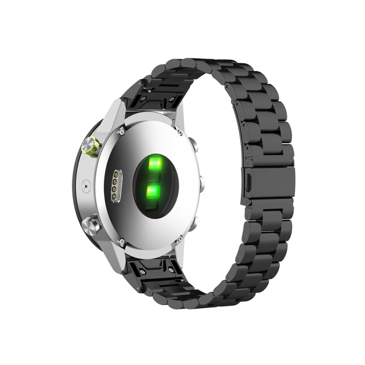 For Garmin Fenix 5 Stainless Steel Watch Band(Black) by buy2fix