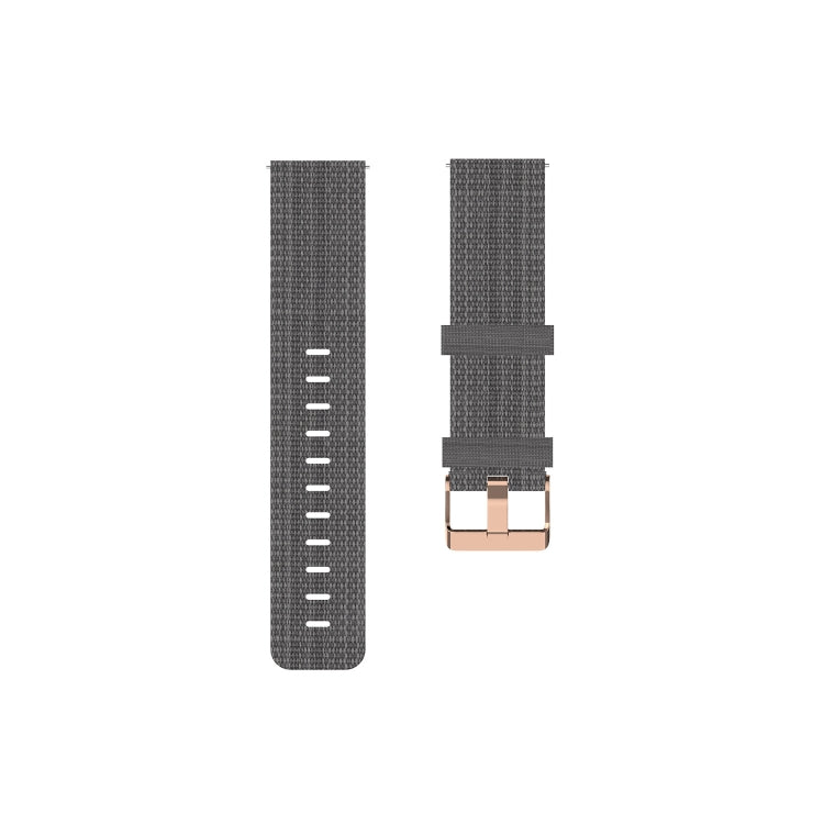 For Garmin Vivoactive 3 Nylon Watch Band(Dark Gray) by buy2fix