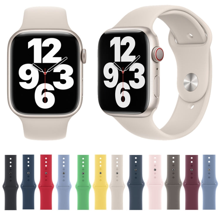 Silicone Watch Band For Apple Watch 42mm / 41mm / 40mm / 38mm(Abyss Blue) by buy2fix