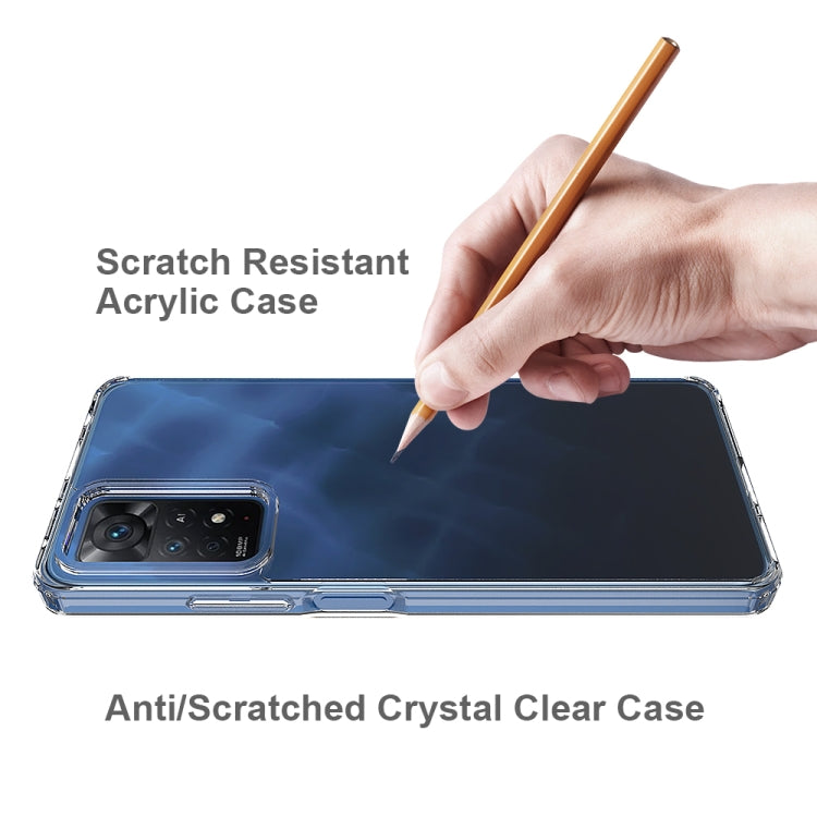 For Xiaomi Redmi Note 11 Pro Global/Redmi Note 11 Pro 5G Global Scratchproof TPU + Acrylic Protective Phone Case(Transparent) by buy2fix