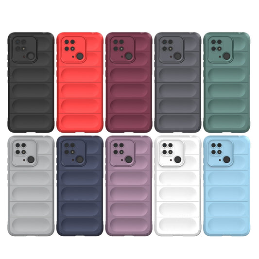 For Xiaomi Redmi 10C Magic Shield TPU + Flannel Phone Case(Red) by buy2fix