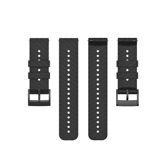 For Suunto 7 Lightning Silicone Watch Band(Black) by buy2fix