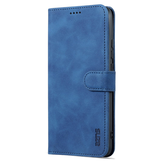 For Xiaomi Redmi 10C / Redmi 10 India AZNS Skin Feel Calf Texture Flip Leather Phone Case(Blue) by AZNS