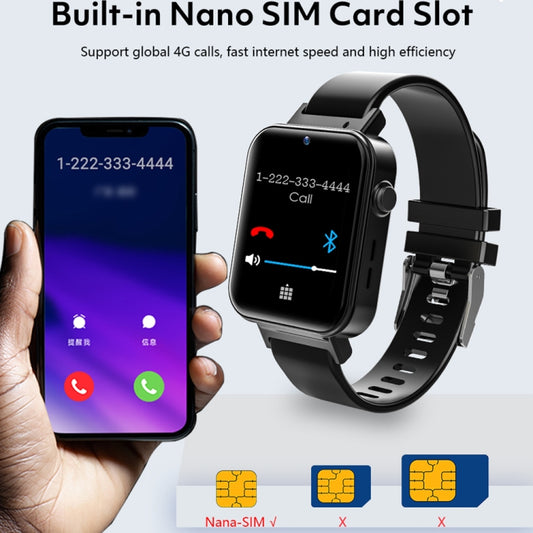 1.75 inch IPS Screen Smart Watch, Support Video Chat/SIM Card Calling, Memory:1GB+16GB(Black) by buy2fix