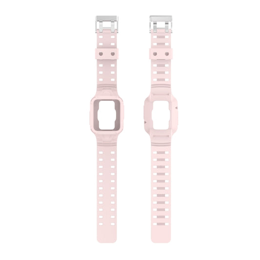 For Xiaomi Redmi Watch 2 Lite/Watch Lite 2/Watch Lite/Redmi Watch 2/Redmi Watch Silicone Integrated Watch Band(Light Pink) by buy2fix