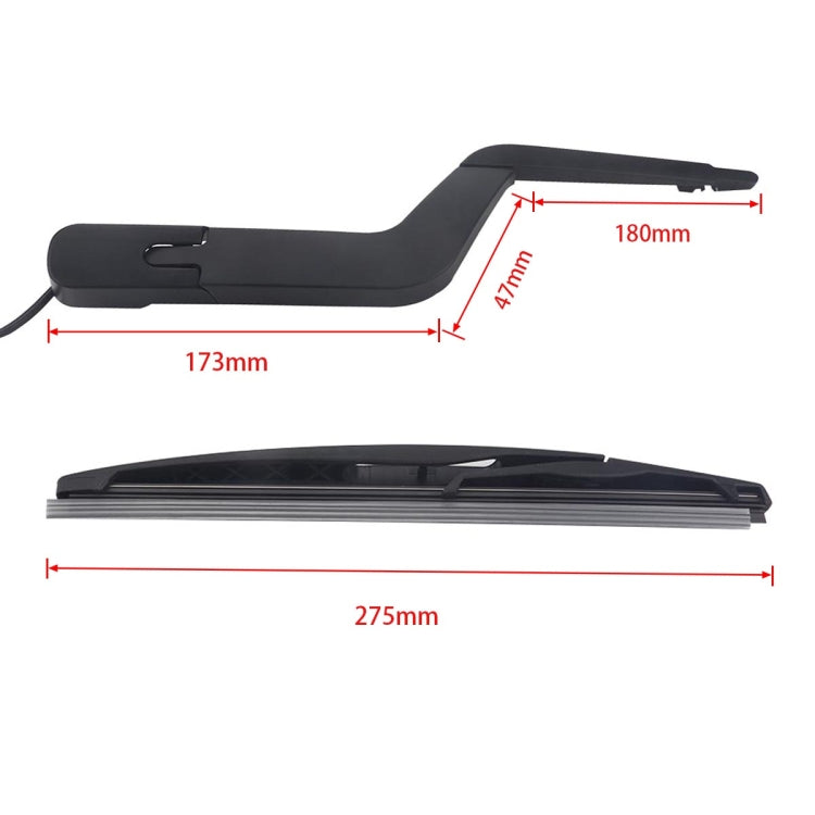 A5305 Car Rear Windshield Wiper Arm Blade Assembly 15276248 for GMC Acadia 2007-2013 by buy2fix
