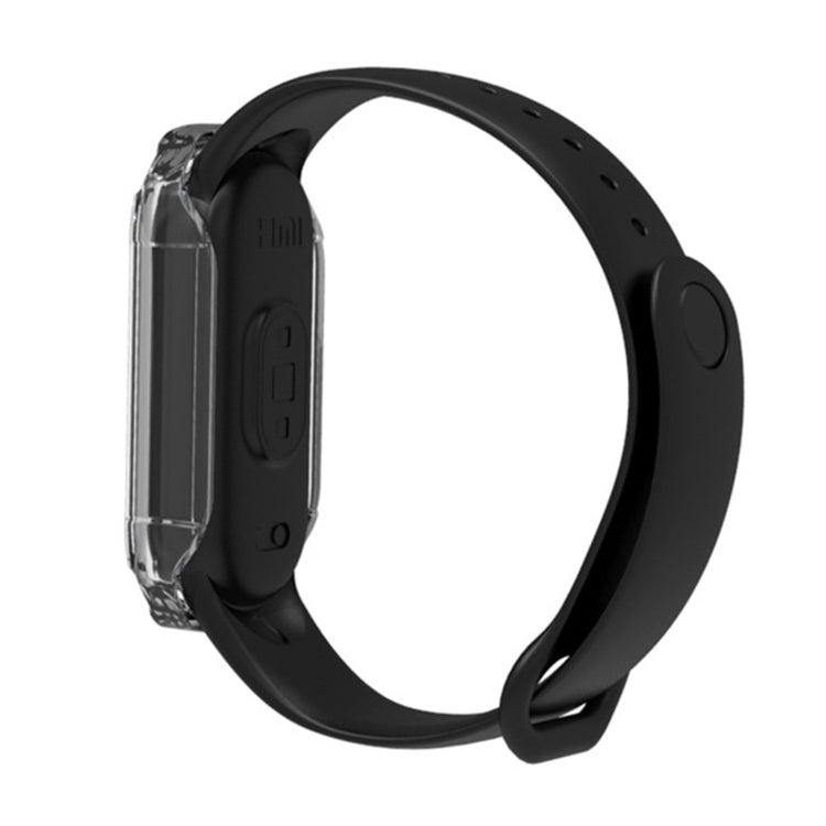 For Xiaomi Mi Band 6 / 5 / 4 / 3 PC + Tempered Glass Watch Case(Black) by buy2fix