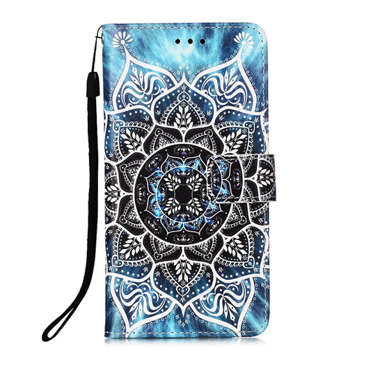 For Motorola Moto G22 Colored Drawing Plain Weave Leather Phone Case(Undersea Mandala) by buy2fix