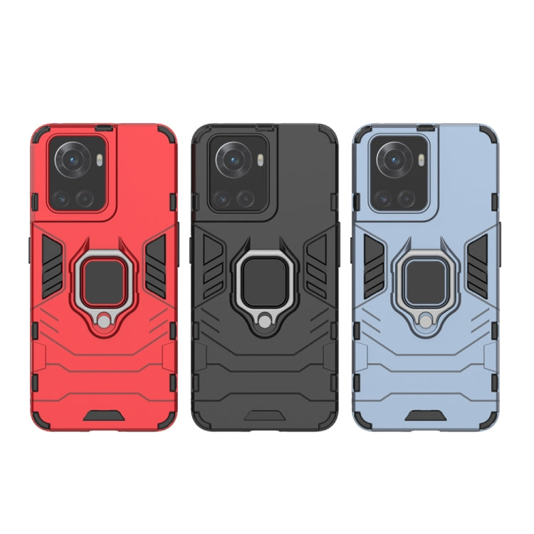 For OnePlus Ace 5G / 10R Shockproof PC + TPU Phone Case with Magnetic Ring Holder(Red) by buy2fix