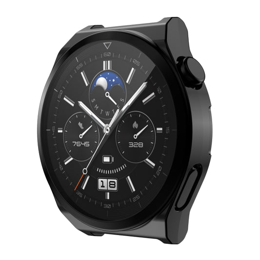 For Huawei Watch GT3 Pro 46mm Electroplating Full Coverage TPU Watch Case(Black) by buy2fix