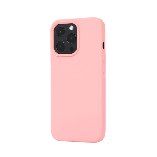 For iPhone 14 Liquid Silicone Phone Case (Sand Pink) by buy2fix