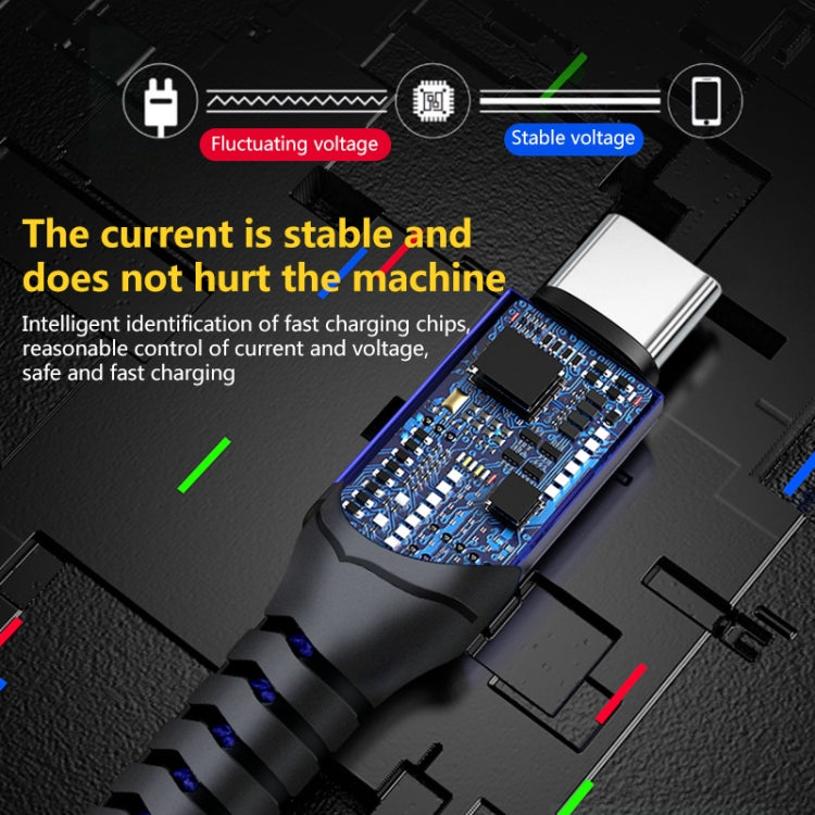 Micro USB 6A Woven Style USB Charging Cable, Cable Length: 1m(Black) by buy2fix