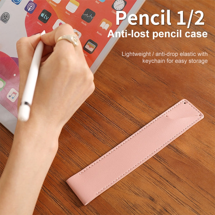 PU Leather Shockproof Protective Case for Apple Pencil 1 / 2(Black) by buy2fix