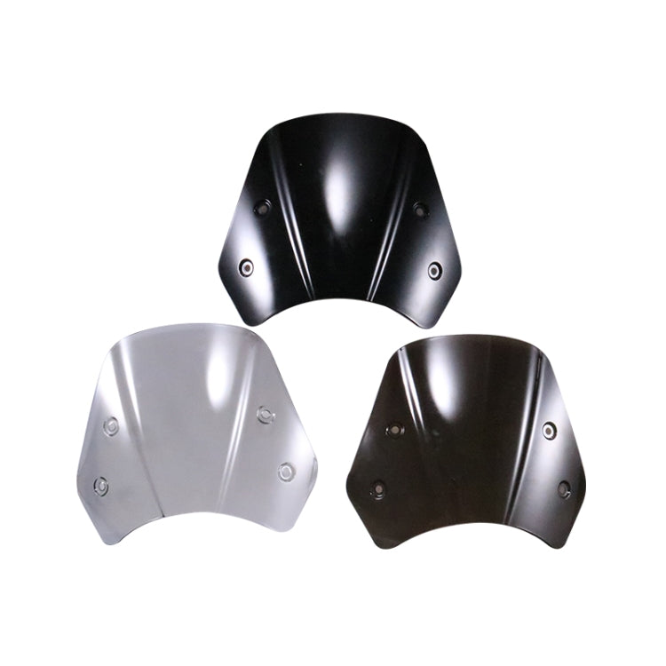 HP-DF016-B Motorcycle Front Windshield for Benelli Leoncino Trail 250(Black) by buy2fix