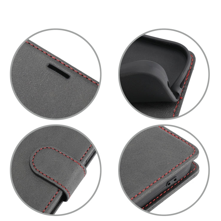 For iPhone SE 2022 / SE 2020 / 8 / 7 Classic Wallet Flip Leather Phone Case(Black) by buy2fix