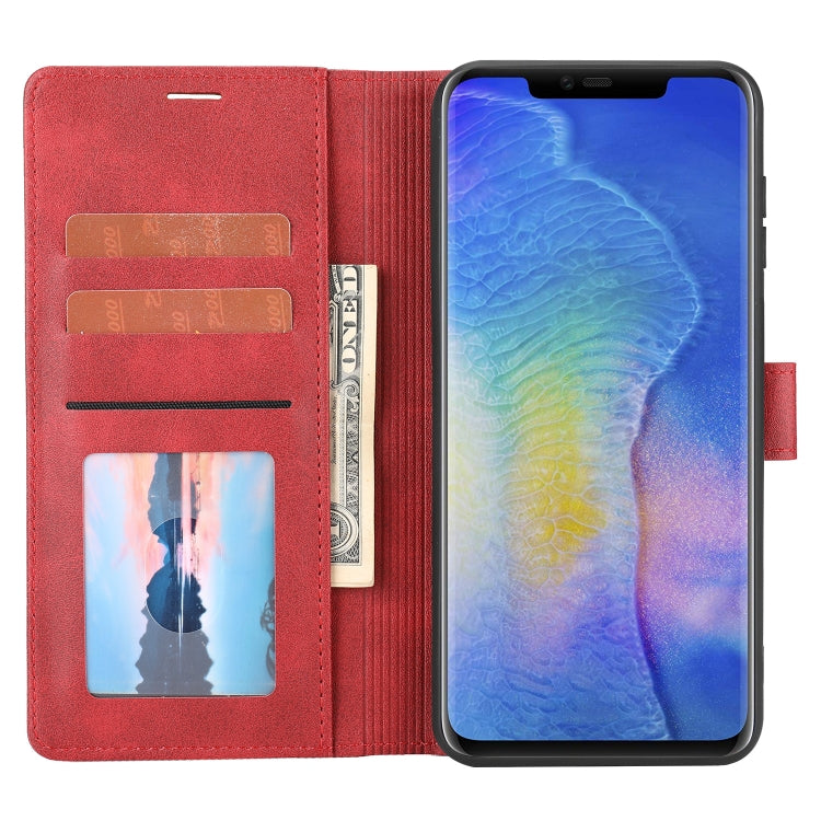 For Huawei Mate 20 Pro Classic Wallet Flip Leather Phone Case(Red) by buy2fix
