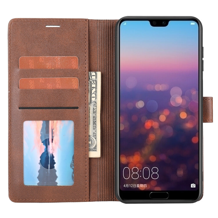 For Huawei P20 Pro Classic Wallet Flip Leather Phone Case(Brown) by buy2fix