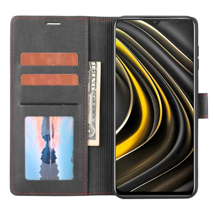 For Xiaomi Redmi 9T / Poco M3 Classic Wallet Flip Leather Phone Case(Black) by buy2fix