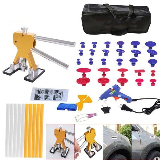 D6 44 in 1 Car Paintless Dent Dings Repair Lifter Tools Kit, Plug Type:US Plug by buy2fix
