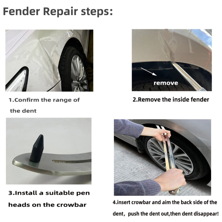 N11 51 in 1 Car Paintless Dent Removal Fender Damage Repair Puller Lifter, Plug Type:US Plug by buy2fix