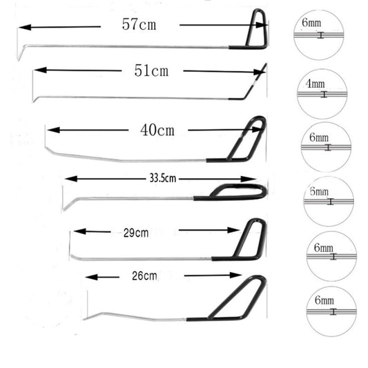 Q1 8 in 1 Car Paintless Dent Repair Hail Remover Hooks Rods Kit by buy2fix