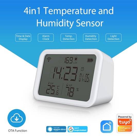 NEO NAS-CW01W WiFi 4 in1 Temperature + Humidity Sensor by NEO