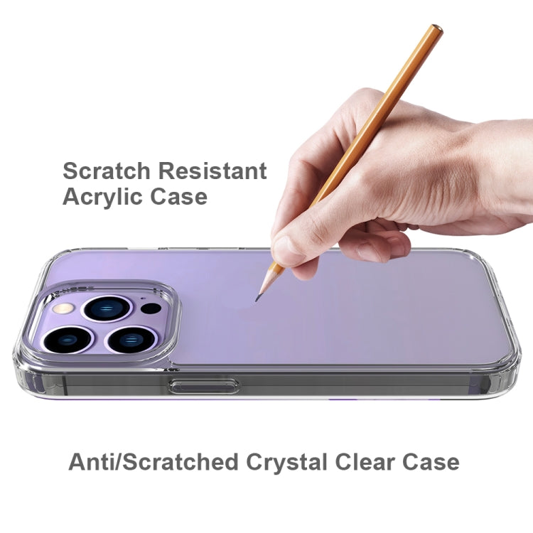 For iPhone 14 Pro Shockproof Scratchproof TPU + Acrylic Phone Case (Transparent) by buy2fix
