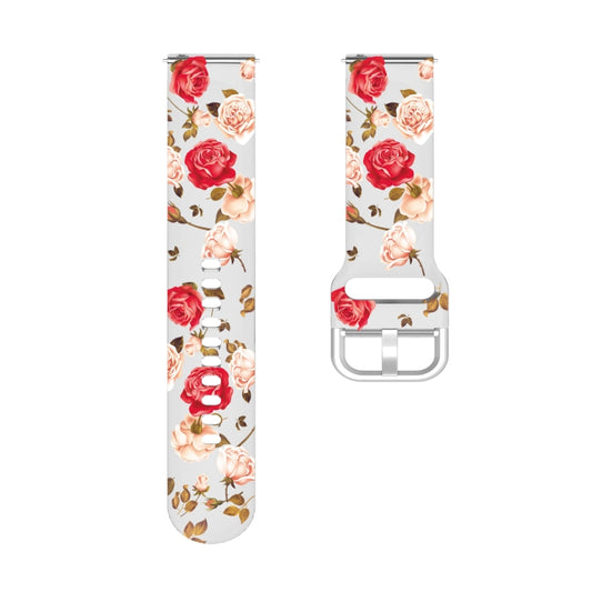 For Samsung Galaxy Watch4 20mm Transparent Printed TPU Silicone Watch Band(2) by buy2fix