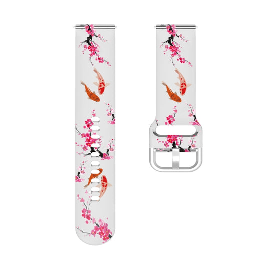 For Samsung Galaxy Watch4 20mm Transparent Printed TPU Silicone Watch Band(7) by buy2fix