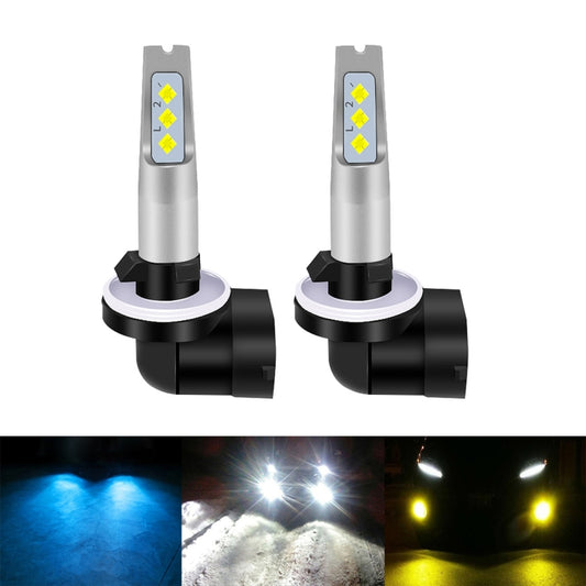1 Pair 881 DC 12V-24V 12W 1800LM Car LED Fog Light(Yellow Light) by buy2fix