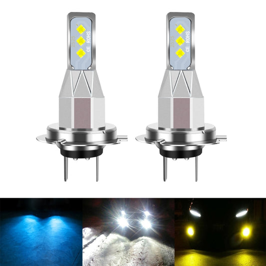 1 Pair H7 DC 12V-24V 12W 1800LM Car LED Fog Light(Yellow Light) by buy2fix
