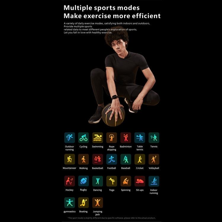 Q9 Pro 1.7 inch TFT HD Screen Smart Watch, Support Body Temperature Monitoring/Heart Rate Monitoring(Black) by buy2fix