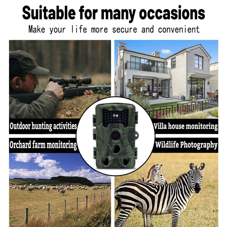 PR1000 2 Inch LCD Screen Infrared Night Vision Motion Wildlife Hunting Trail Camera by buy2fix