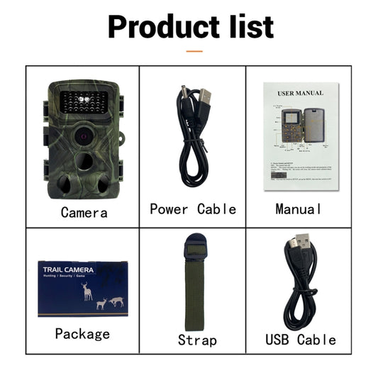 PR3000 2 Inch LCD Screen Infrared Night Vision Wildlife Hunting Trail Camera by buy2fix