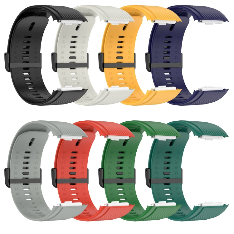 For Huawei Watch D Solid Color Silicone Watch Band with Buckle(Black) by buy2fix