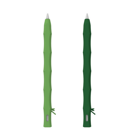 LOVE MEI Bamboo Liquid Silicone Gel Stylus Pen Protective Case For Apple Pencil 2(Light Green) by LOVE MEI