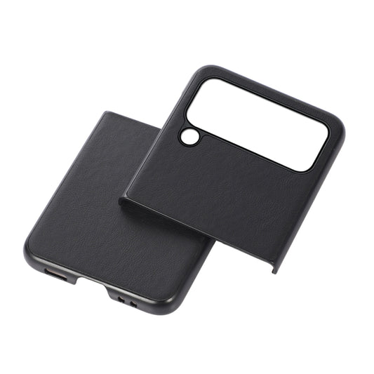 For Samsung Galaxy Z Flip4 Arashi Texture PU Phone Case(Black) by buy2fix