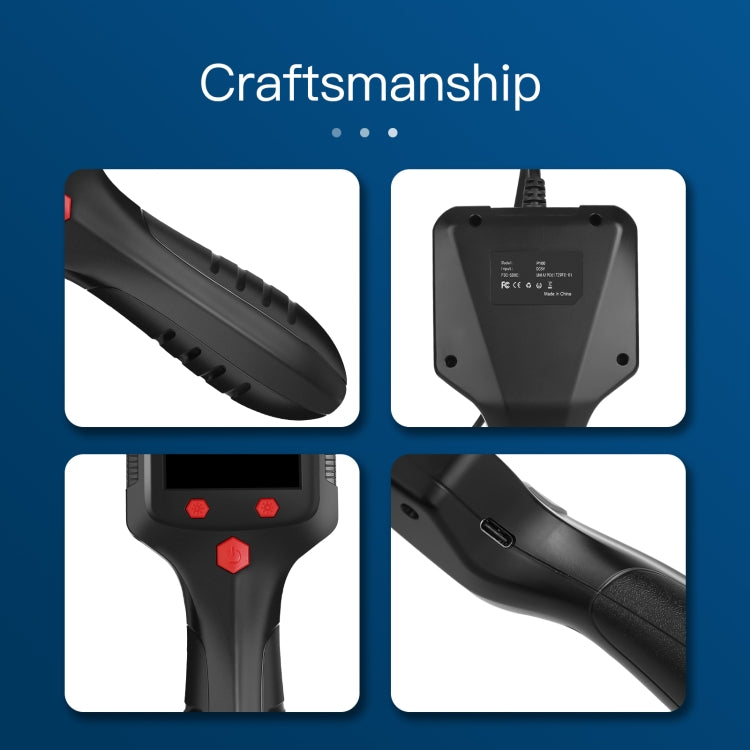 8mm Camera 2.4 inch HD Handheld Industrial Endoscope With LCD Screen, Length:10m by buy2fix